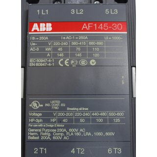 ABB Schütz AF145-30 Unused