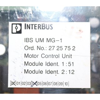 PHOENIX CONTACT IBS UM MG-1 Interbus -used-