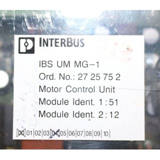 PHOENIX CONTACT  Interbus IBS UM MG-1 -Gebraucht/Used