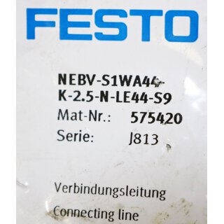 FESTO Kabel NEBV-S1WA44 K-2.5-N-LE 44-S9  Neu