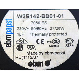 EBM PAPST W2E142-BB01-01 230V~50/60HZ  gebraucht/used
