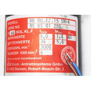 BoB Elektr.- Antriebssysteme GmbH BB 80.82.15 S 4 