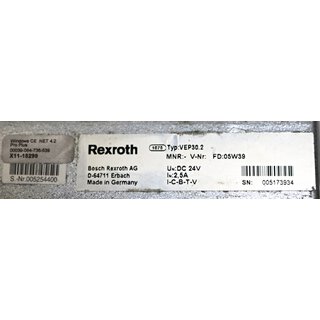 Rexroth IndraControl VEP30.2CCN-128NN-CAD-128-NN-FW Embedded Terminals  -Used