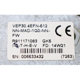 Rexroth IndraControl VEP30.4EFN-512NN-MAD-1G0-NN-FW Embedded Terminals-Used