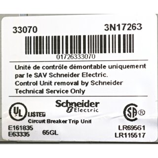 Schneider Electric 3N17263 Control Unit  Neu