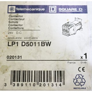 Telemecanique  Contactor LP1D5011BW  neu