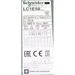 Schneider Electric LC1E50  Neu