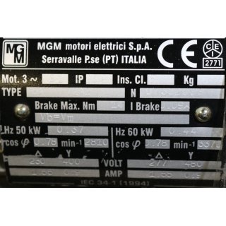 MGM Motori elettrici S.P.A  BA /1A2