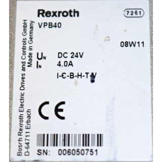 Rexroth Indra Control V/ VPB40  gebraucht/used