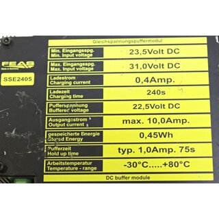 PEAS SSE2405  Gleitspannungspuffer Modul DC Buffer Modul  gebraucht/used