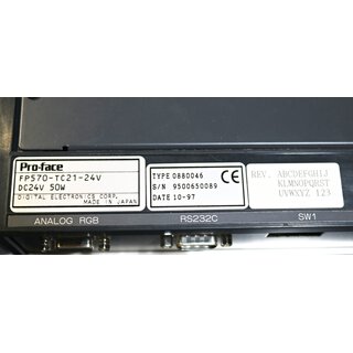 Proface Digital Panel FP 570-TC21-24V  gebraucht/used