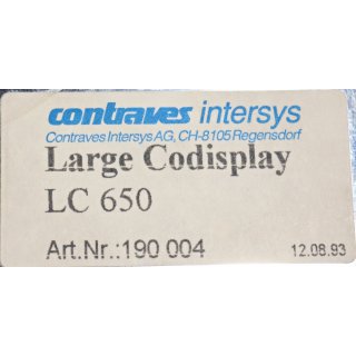 Contraves Intersys Large Codisplay LC 650 Neu