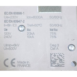 Schneider Electric  IC60N C10A 230V~50/60HZ A9F77610 -Neu