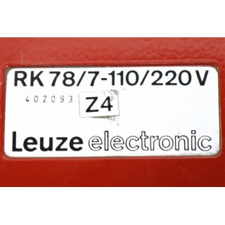 Leuze Electronic Typ RK78/7-110/220V Gebraucht/Used