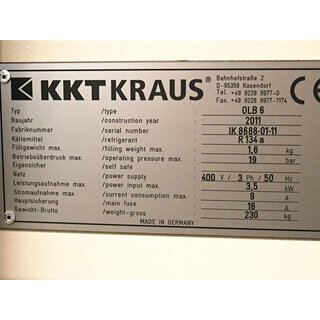 KKT KRAUS Chiller Typ 0LB6 3,5 KW Baujahr 2011