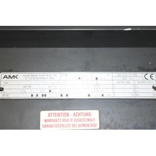 AMK Motoren Typ DV7-10-4-A00  2,3kW Gebraucht/Used
