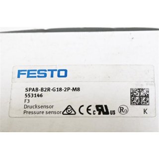 FESTO Drucksensor SPAB-B2R-G18-2P-M8 /Neu