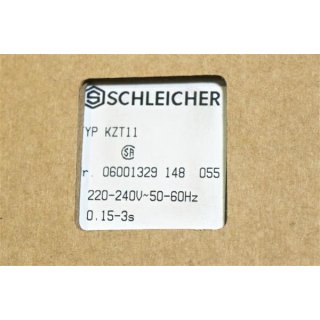 Schleicher Zeitrelais Typ KZT11 0,15-3s v-Neu/OVP