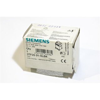 Siemens 3TF2001-0LB4 Schtz Baugrsse 00 -OVP/unused