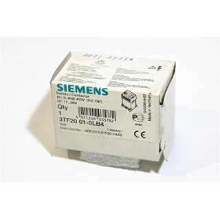 Siemens Schütz  3TF20 01-0LB4  4kW 400V -Neu/OVP