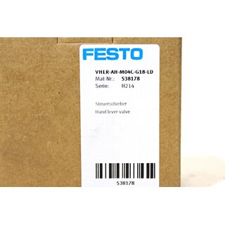 Festo VHER-AH-M04C-G18-LD; 538178; H124; Neu & OVP