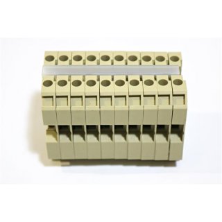 10er Block Weidmüller Abschlussplatte  SAK4-10 -Neu