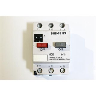 Siemens 3VE1000-2J Leistungsschalter -used-