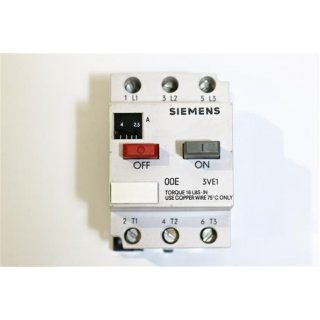 Siemens  Leistungsschalter 3VE1000-2J -Gebraucht /Used