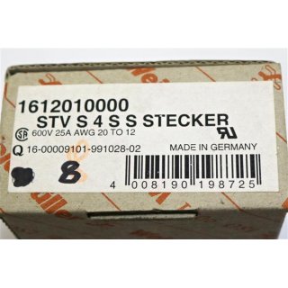 8*Weidmüller Leiterplattensteckverbinder STWS 4SS GR -Neu/OVP