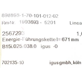 IGUS B15i.025.038.0 Energiefhrungskette I=671mm