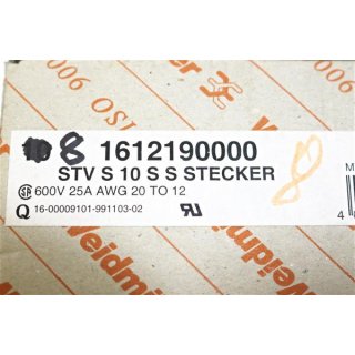8*Weidmüller Leiterplattensteckverbinder STWS 10SS GR -Neu/OVP