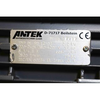 ANTEK Elekromotor typ DE 90L2-01 2,2Kw, 2820 rpm -Neu