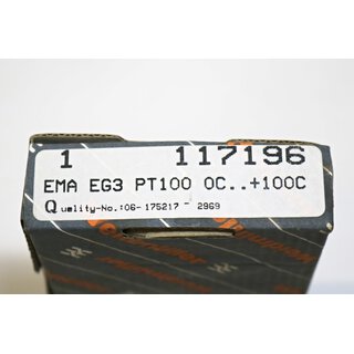 Weidmller EMA EG3 PT100/2 RTD Signal Converter 117196  -OVP/unused-
