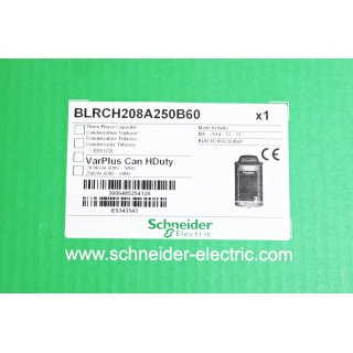 Schneider Electric Three Phase Capacitor BLRCH208A250B60 VarPlus  Can HDuty  -Neu