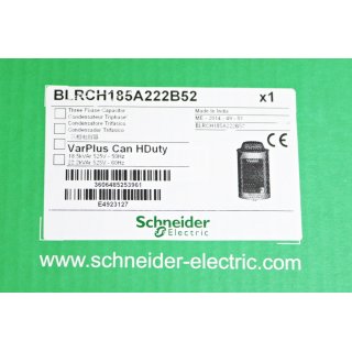 Schneider El.Three Phase Capacitor BLRCH185A222B52  VarPlus  Can HDuty -Neu/OVP