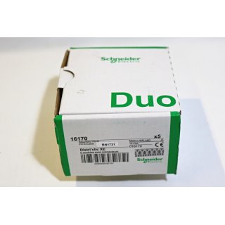 5*Schneider Electric Duoline Districlic XE 16170 Conector -Neu/OVP