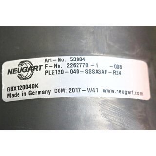 NEUGART  Getriebe GBX120040 -Gebraucht/Used
