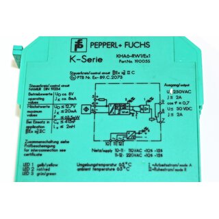 PEPPERL & FUCHS KHA6-RW1/Ex1 19005S K-Serie -used-