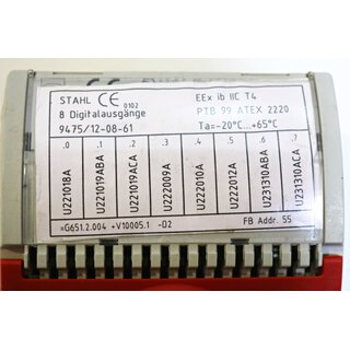 Stahl 9475/12-08-61 Digital Output Module -used-