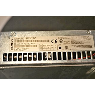 Siemens 6ES7647-7BA30-4XN0 SIMATIC IPC427C Microbox PC -used-