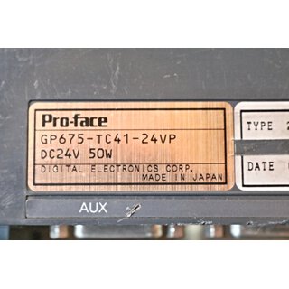 Pro-Face 2780025-01 GP675-TC41-24VP Panel -used-