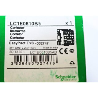 Schneider Electric Contactor LC1E610B5 Easy Pact  TVS 032747 -Neu/OVP