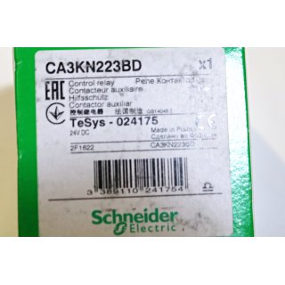 Schneider Electric  Control Relay - Hilfsschtz CA3KN223BD TeSys 024175 -Neu/OVP