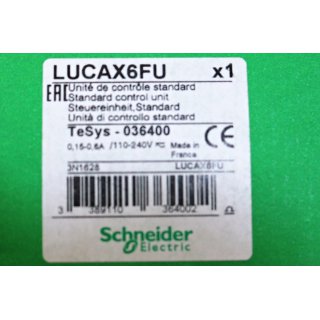 Schneider Electric LUCAX6FU  Steuereinheit, Standard TeSys 036400 -Neu/OVP