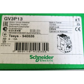 Schneider Electric GV3P13 Motorschutzschalter -Neu/OVP