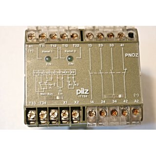 PILZ PNOZ 24VDC 3S1 Sicherheitsrelais 474695 -used-