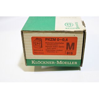 Klckner Mller PKZM0-0,4 Motorschutzschalter -2 Stck- -OVP/unused-