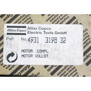 ATLAS COPCO 4931 3198 32 Motor komplett -OVP/unused-