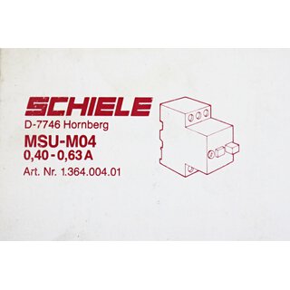 Schiele MSU-M04 Motorschutzschalter -OVP/unused-