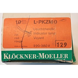 Klckner Moeller L-PKZM0 Leuchtmelder rot 10 Stck/Karton -OVP/unused-
